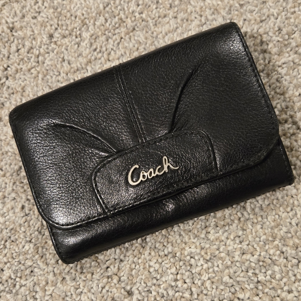 Coach Black Leather Wallet